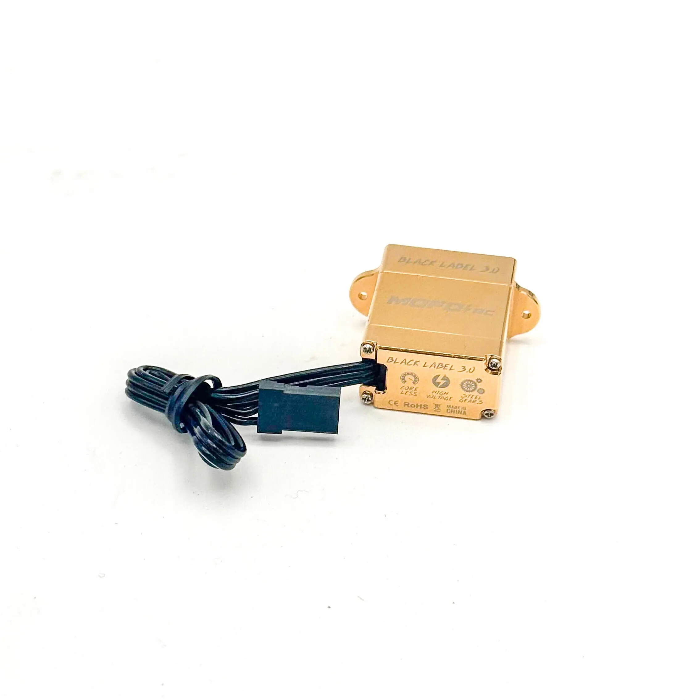 Mofo RC | Black Label 3.0 Micro Servo w/ Dual-Exit Wire - Brass - Image 3