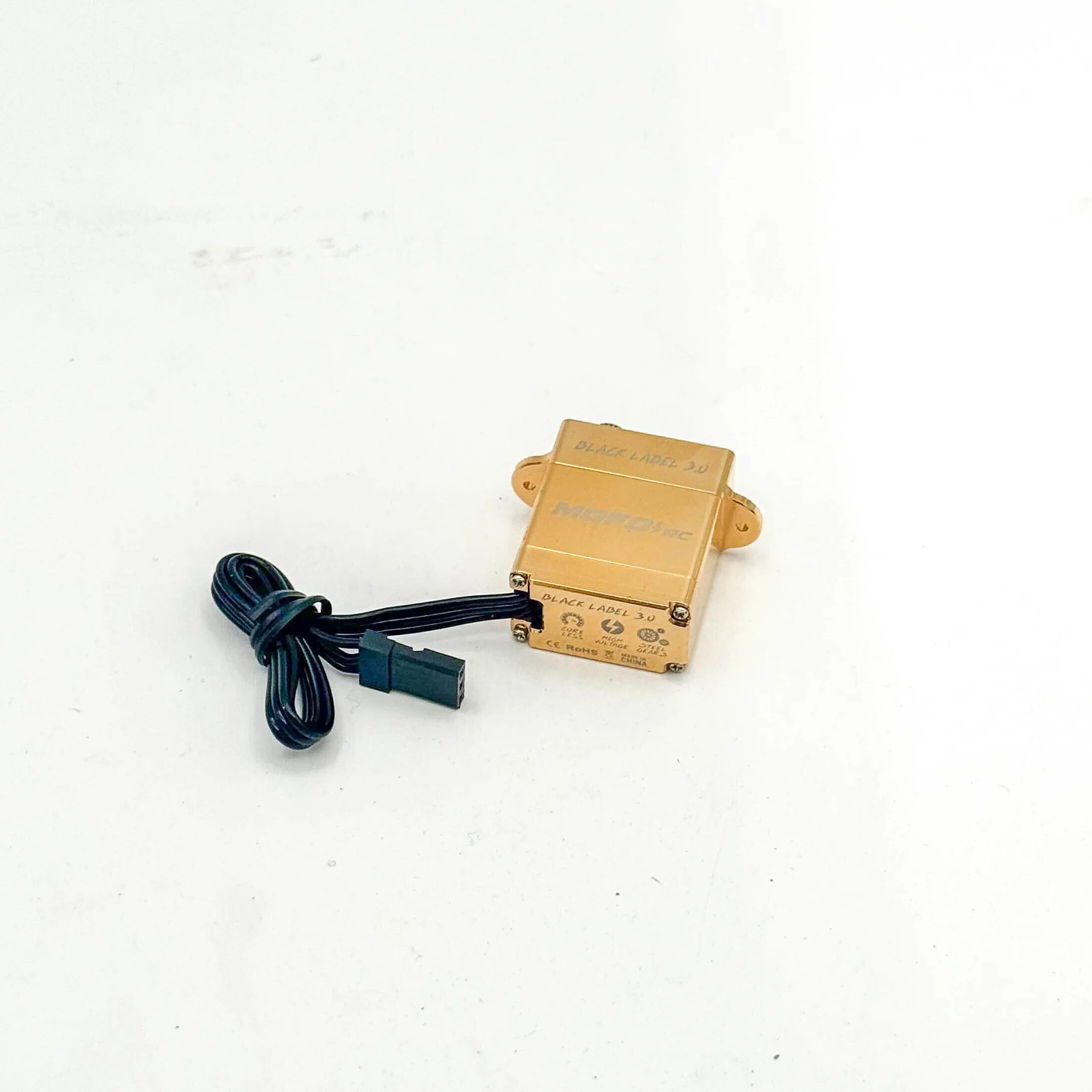 Mofo RC | Black Label 3.0 Micro Servo w/ Dual-Exit Wire - Brass - Image 4