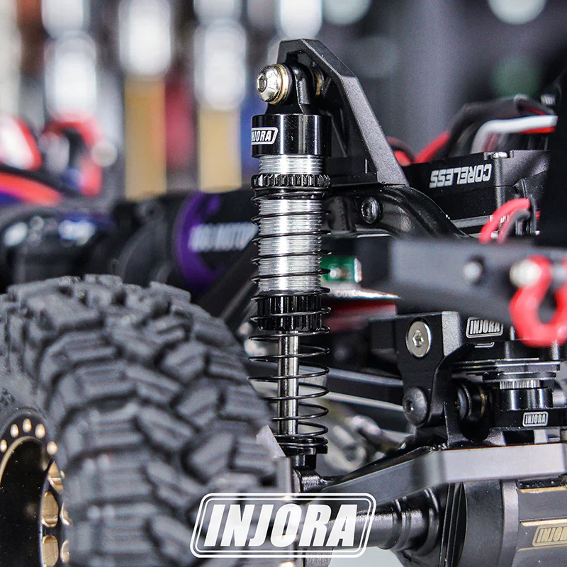 INJORA 59mm Long Threaded Oil Shocks for 1/18 TRX4M - Image 3