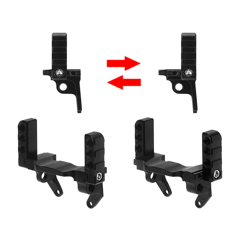 INJORA Lay Down Servo Mount & Steering Links for 1/18 TRX4M Stock Axle - Image 3
