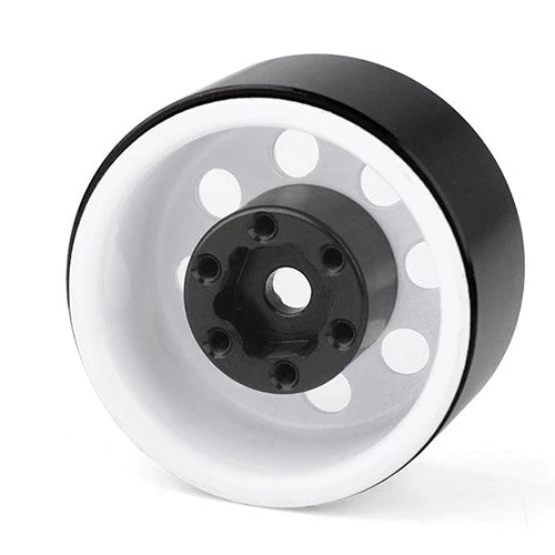 RC4WD | Stamped Steel 1.0" Pro8 Beadlock Wheels - White (Z-W0357) - Image 2
