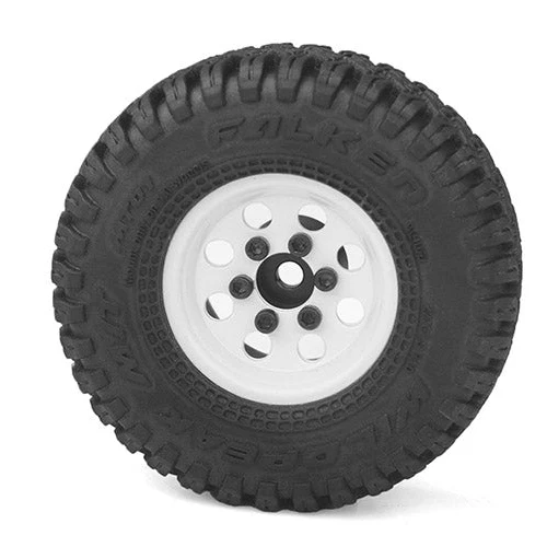 RC4WD | Stamped Steel 1.0" Pro8 Beadlock Wheels - White (Z-W0357) - Image 3
