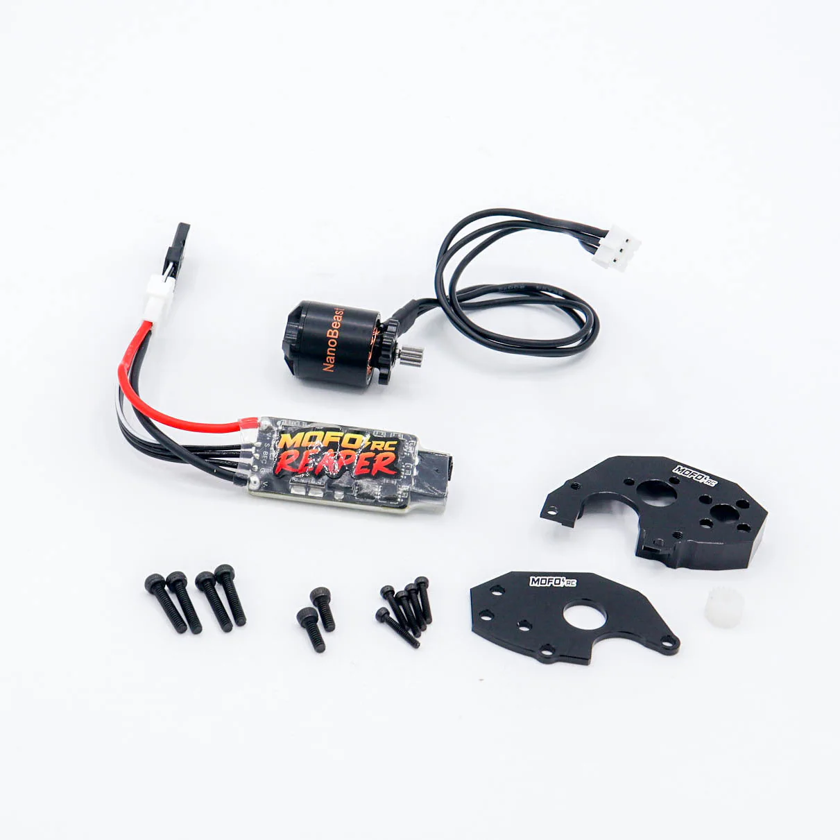 Mofo RC | NanoBeast 3200Kv Brushless Motor & Reaper ESC + Standard LCG Mount (for Axial® SCX24™/AX24™)