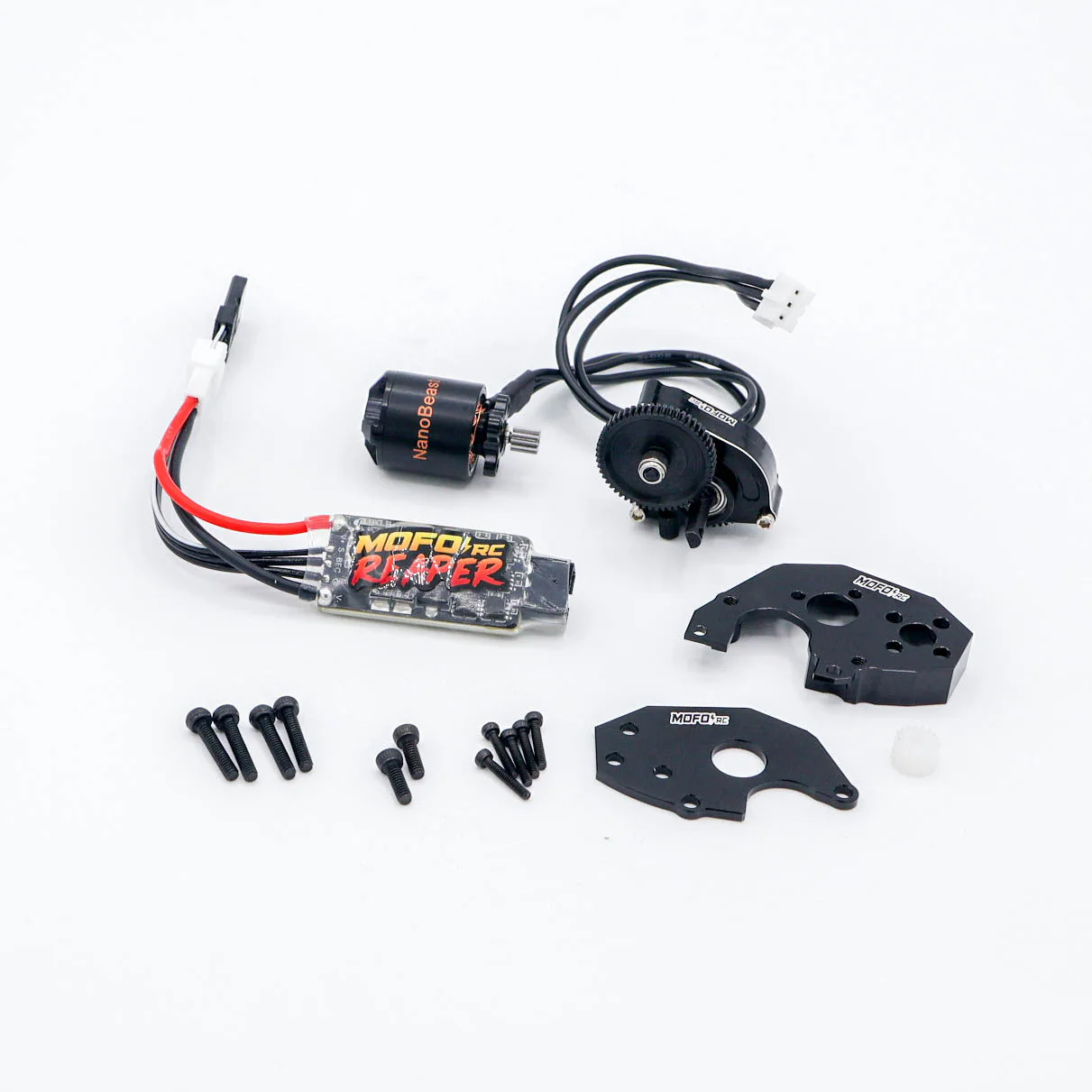 Mofo RC | NanoBeast 3200Kv Brushless Motor/Reaper ESC/LCG Mount + Transmission (for Axial® SCX24™/AX24™)