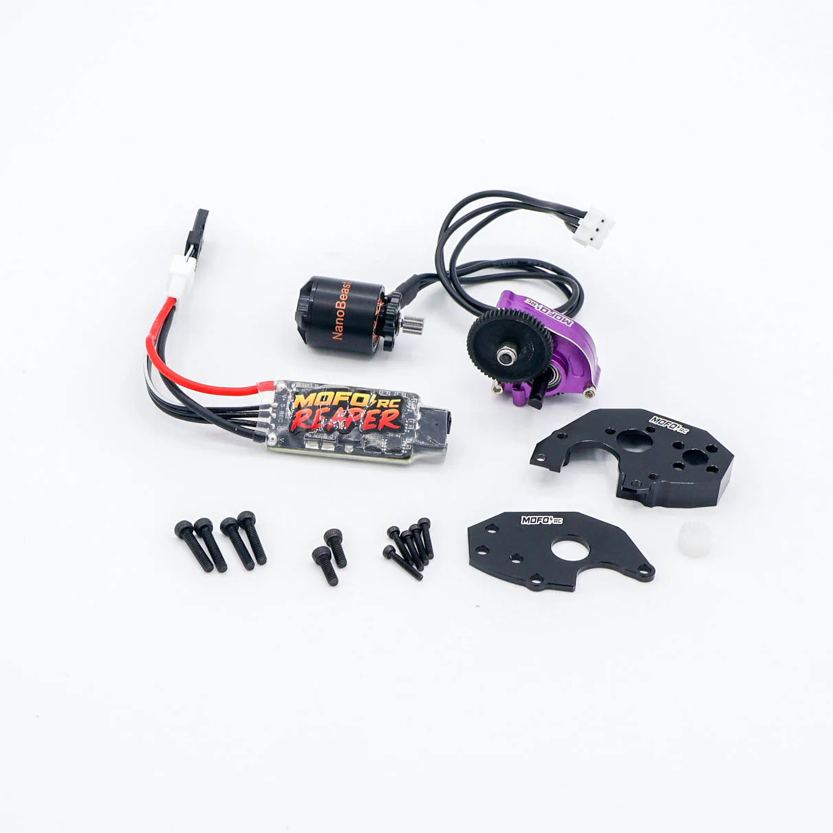 Mofo RC | NanoBeast 3200Kv Brushless Motor/Reaper ESC/LCG Mount + Transmission (for Axial® SCX24™/AX24™) - Image 2