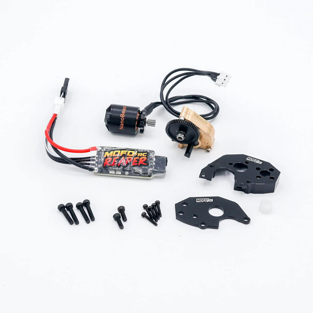 Mofo RC | NanoBeast 3200Kv Brushless Motor/Reaper ESC/LCG Mount + Transmission (for Axial® SCX24™/AX24™) - Image 3