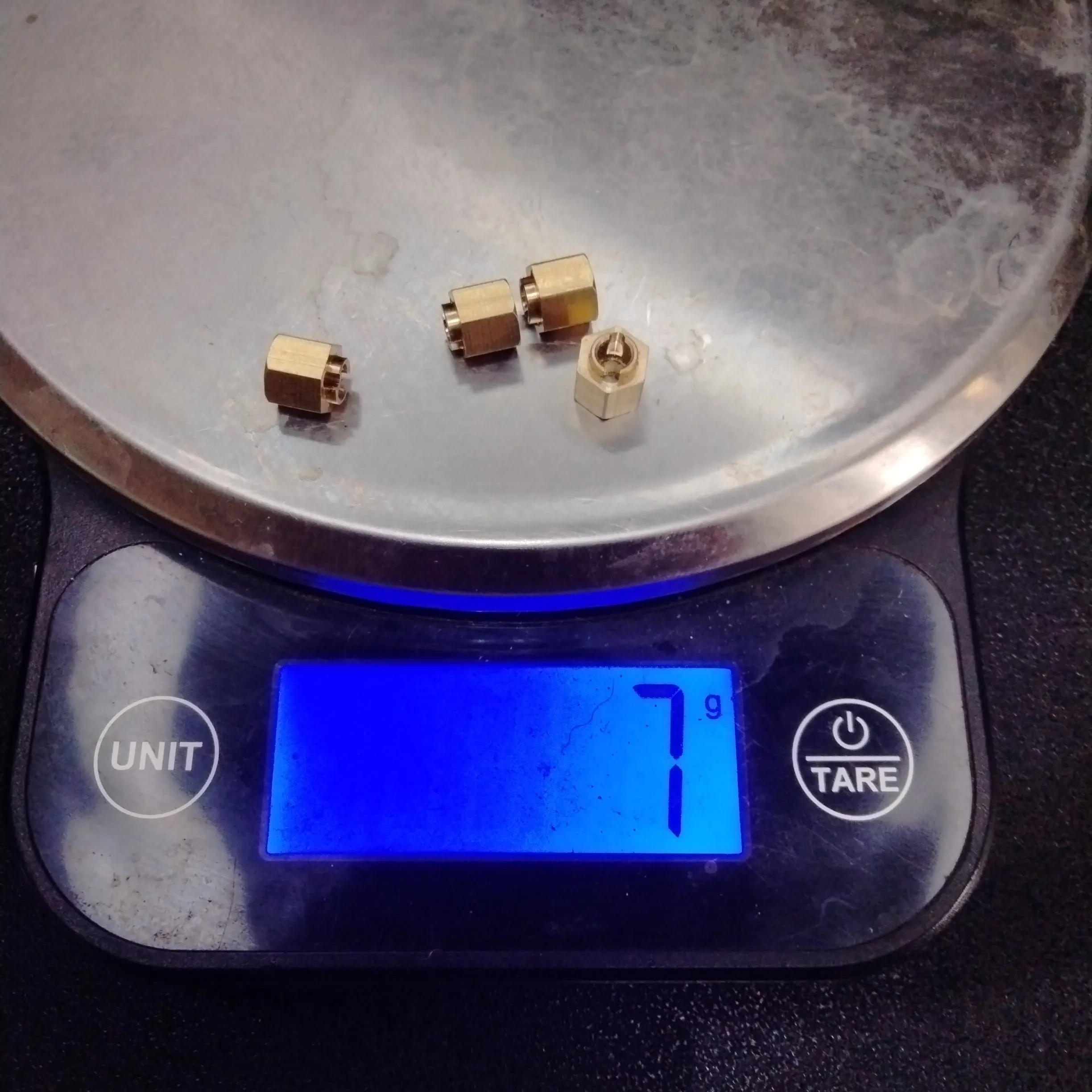 Brass +2mm Weighted Hex Extender for Traxxas® TRX-4M™ - Image 2